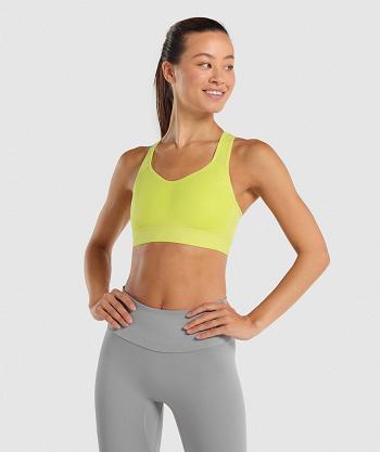 Sujetadores Deportivos Gymshark Ligeros High Support Mujer Amarillo | CO 2228YXF